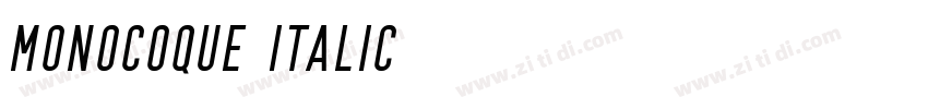 MONOCOQUE Italic字体转换